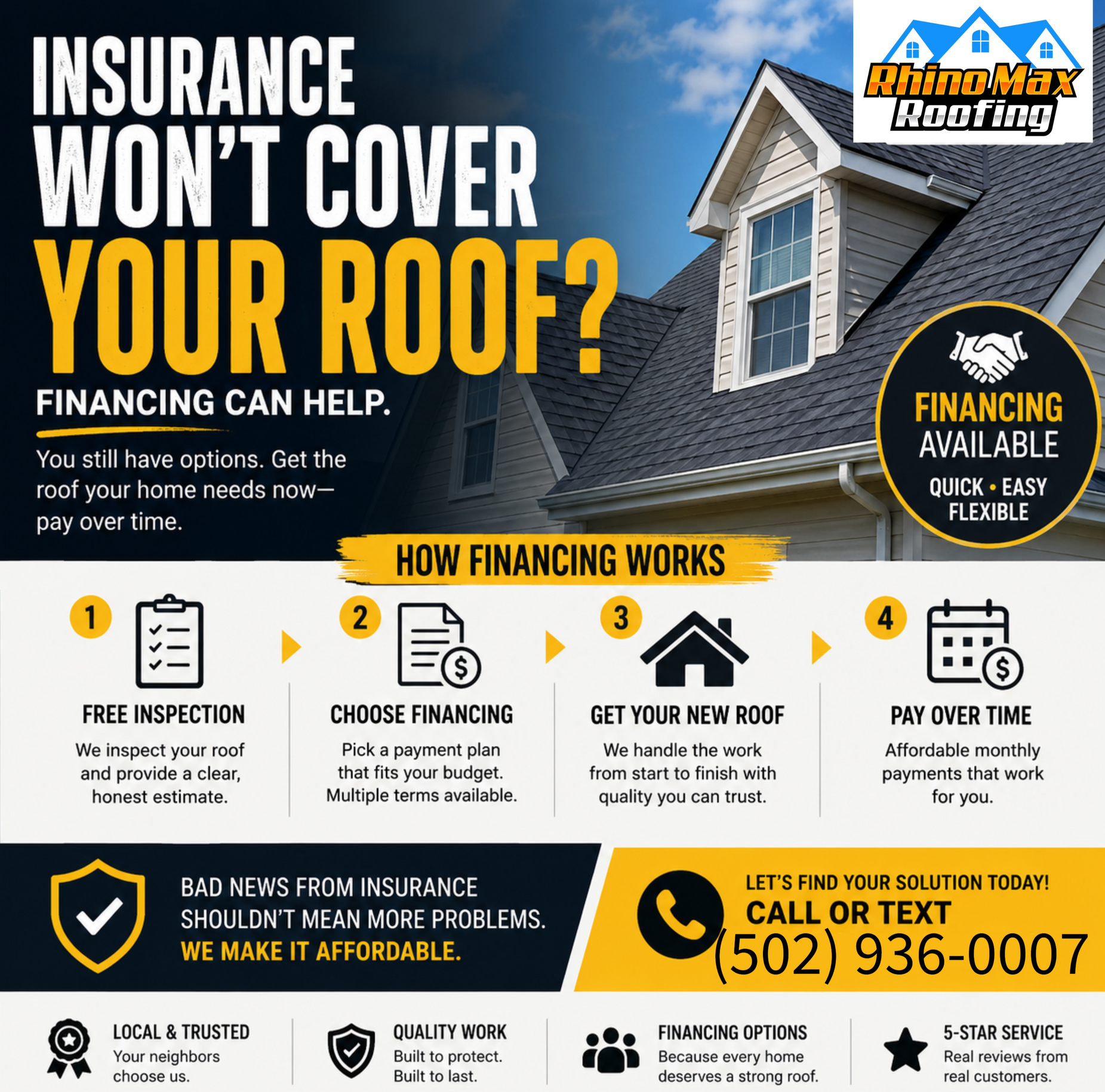 Roof repair contractor Roof Financing in Louisville